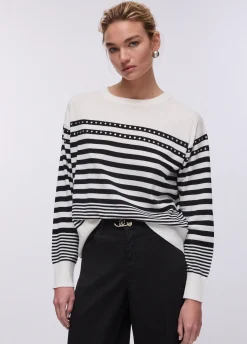 Maglia in lana con borchie