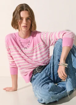 Maglia in lana con borchie
