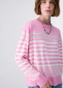 Maglia in lana con borchie