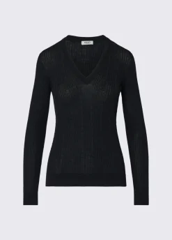 Maglia in lana con scollo a V