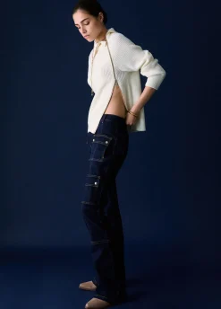 Maglia in lana con zip