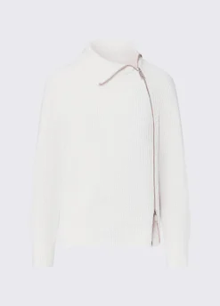 Maglia in lana con zip