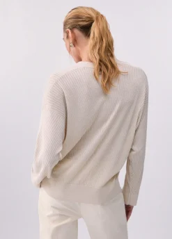 Maglia in lurex con fiocco