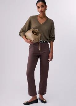 Maglia in lurex con fiocco