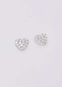 Orecchini in argento con brill