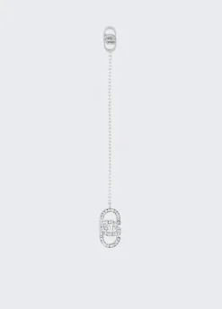 Orecchini pendenti con logo