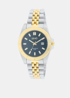 Orologio bicolor in acciaio