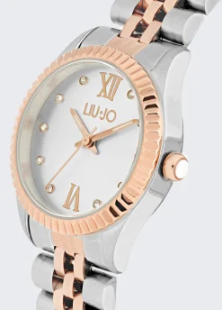 Orologio bicolor in acciaio