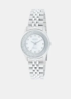 Orologio in acciaio con brill