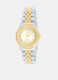 Orologio in acciaio con brill