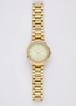 Orologio in acciaio con brill