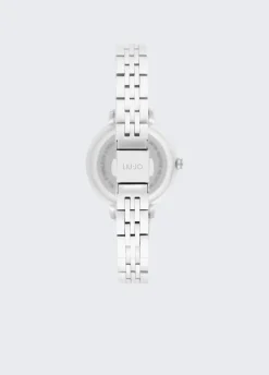 Orologio in acciaio con brill