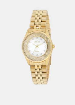 Orologio in acciaio con brill
