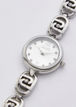 Orologio in acciaio con logo