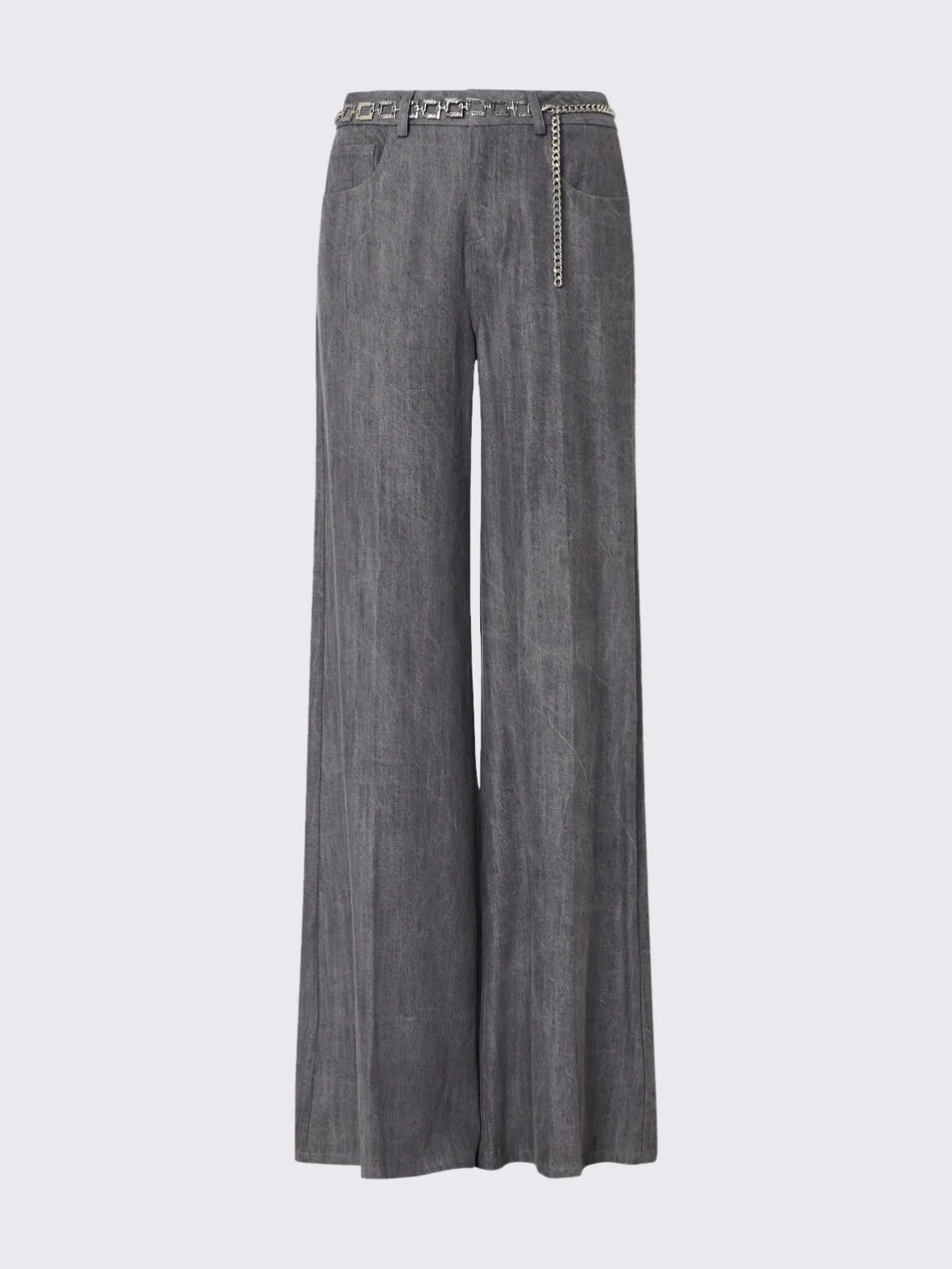 Pantalone flare con cintura