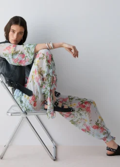 Pantaloni a fiori