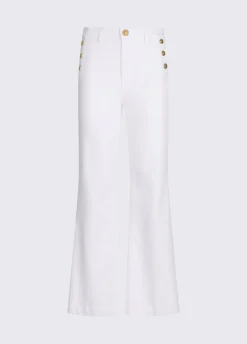 Pantaloni a vita alta con bottoni