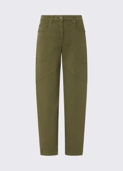 Pantaloni baggy in gabardine