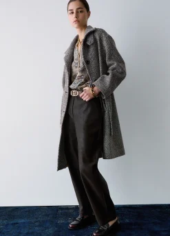 Pantaloni baggy in tessuto spalmato