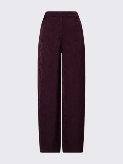 Pantaloni balloon in raso jacquard