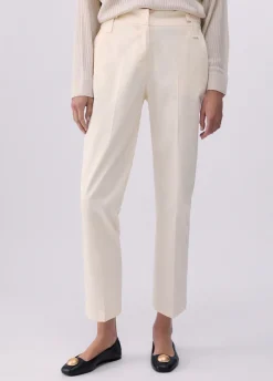 Pantaloni chino in gabardine