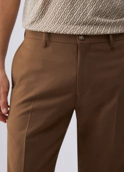 Pantaloni chino in misto lana