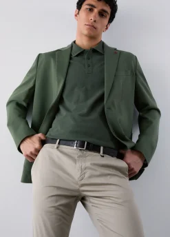 Pantaloni chino in raso