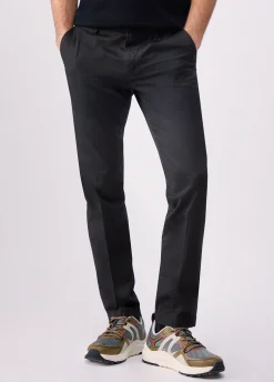 Pantaloni chino in raso