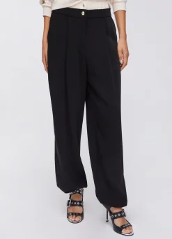 Pantaloni con doppio cintone
