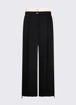 Pantaloni con doppio cintone
