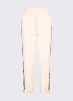 Pantaloni con strass