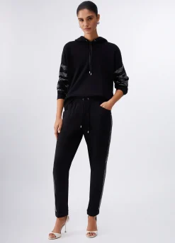 Pantaloni con strass