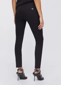 Pantaloni con strass
