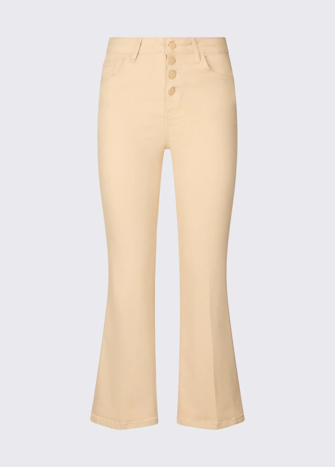 Pantaloni cropped a vita alta