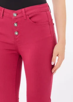 Pantaloni cropped a vita alta