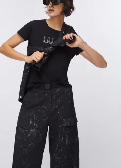Pantaloni effetto wrinkle