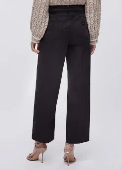 Pantaloni flare a vita alta