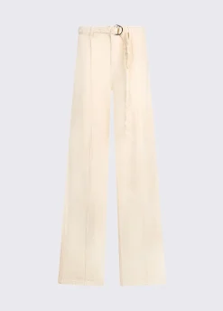 Pantaloni flare con cintura