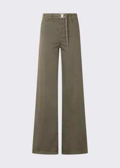 Pantaloni flare con cintura