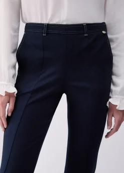 Pantaloni flare in jersey