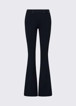 Pantaloni flare in jersey