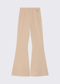 Pantaloni flare in jersey