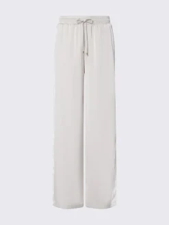 Pantaloni flare in raso