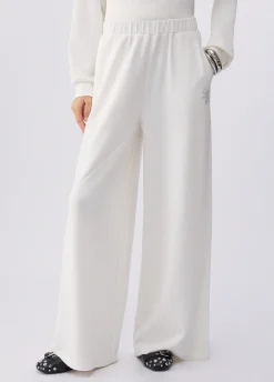 Pantaloni flare in scuba