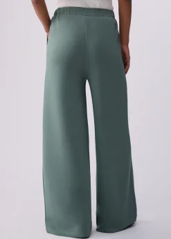 Pantaloni flare in scuba