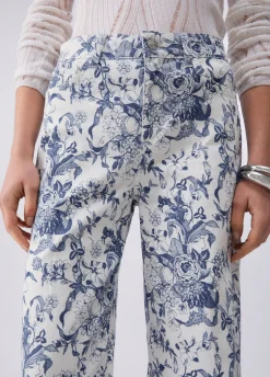 Pantaloni flare stampati