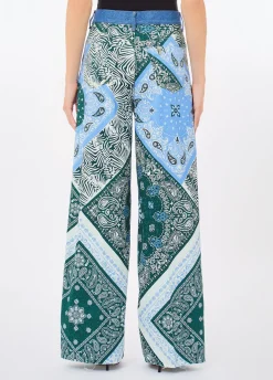 Pantaloni in cotone stampato