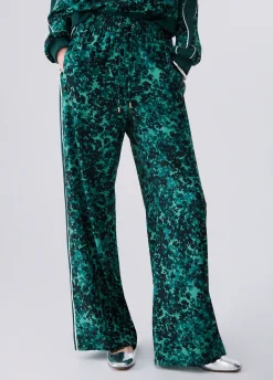 Pantaloni in crêpe stampato