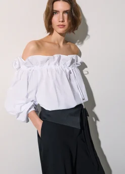 Pantaloni in envers satin