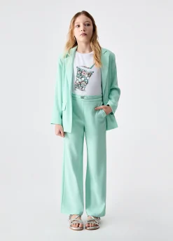 Pantaloni in envers satin